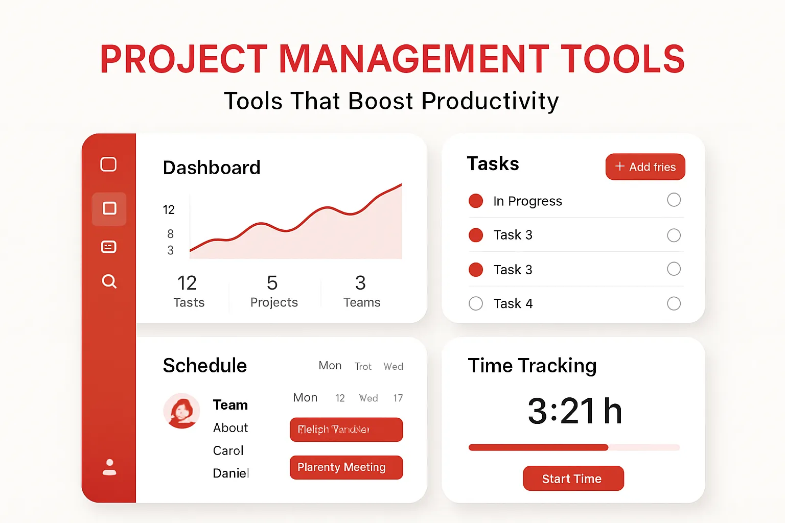 Project Management Tools Tools That Boost Productivity tech tools interface