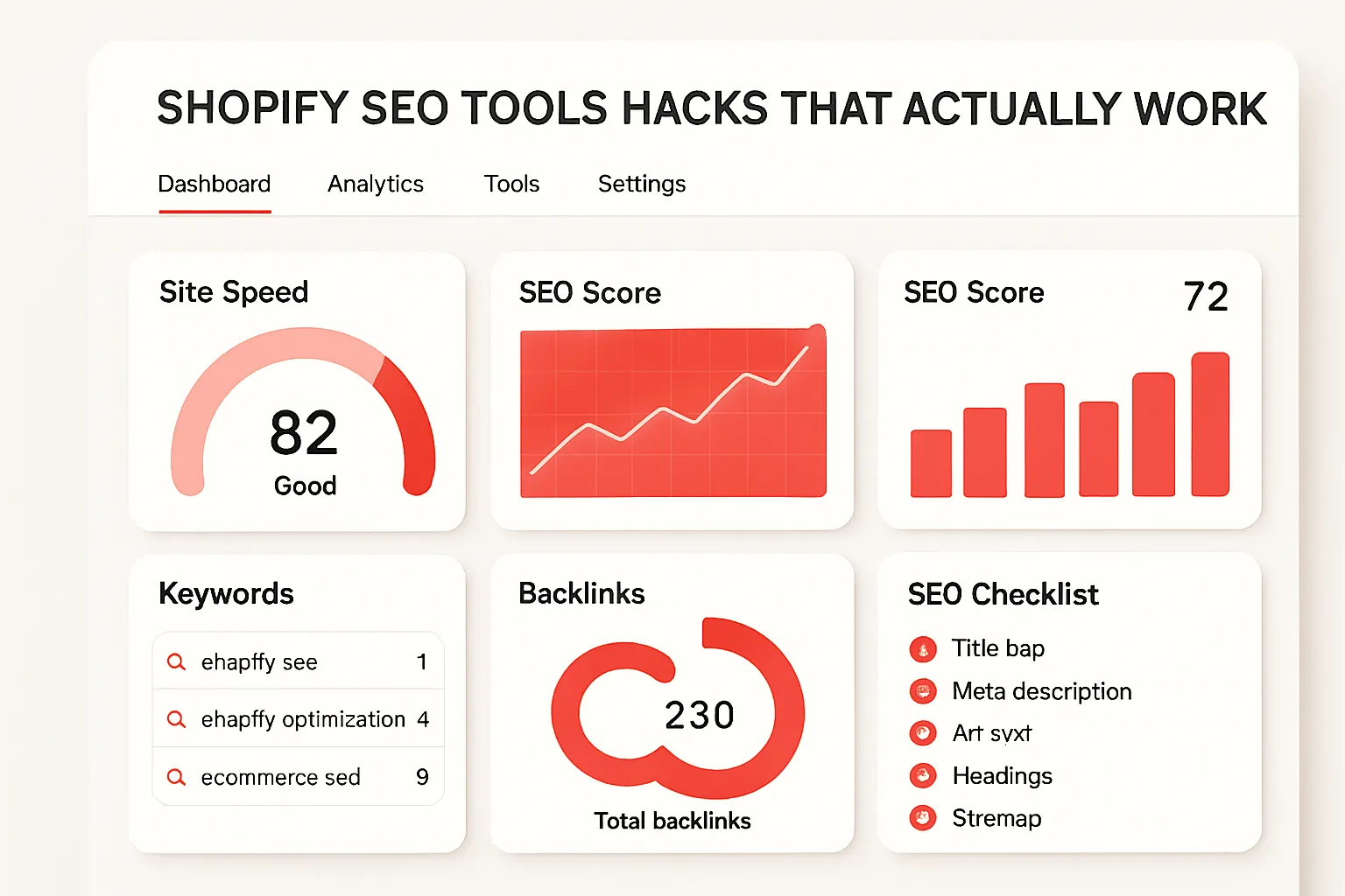 Shopify Seo Tools Hacks That Actually Work tech tools interface