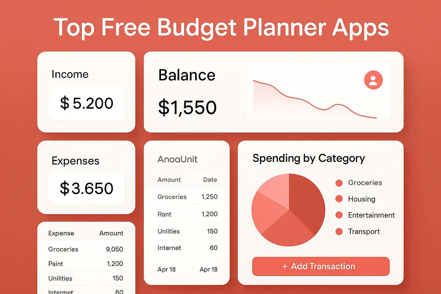 Top Free Budget Planner Apps Tools tech tools interface